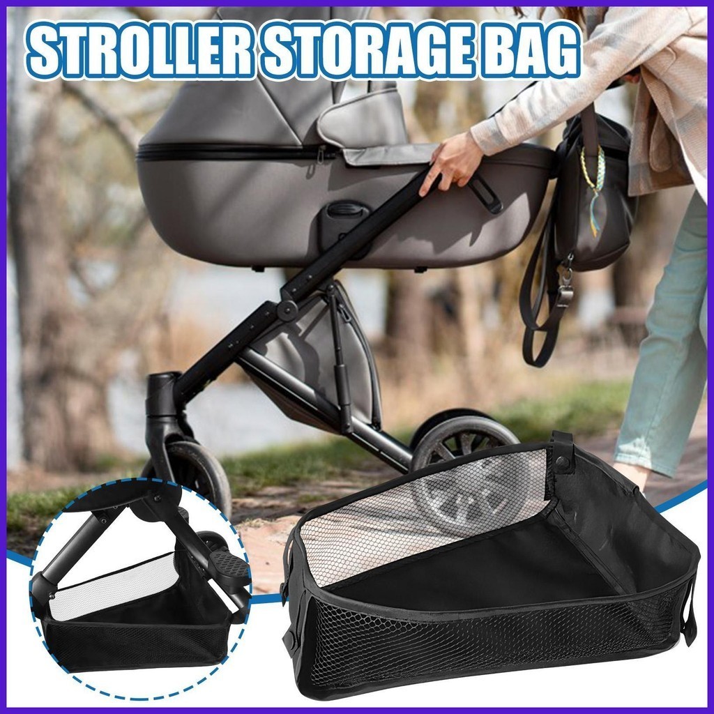 Stroller Bag Attachment Stroller Basket Stroller Organizer Storage Organizer Stroller Bag Large Capacity Mesh sarhanmy sarhanmy