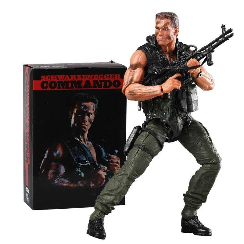 NECA Commando 30th Anniversary Ultimate John Matrix Joints Moveable Action Figure Toy