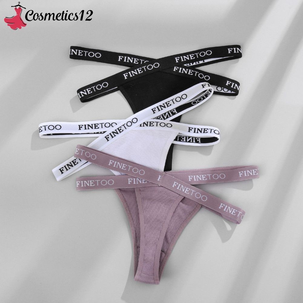 Ribbed Cotton Attractive Sexy Underwear Must-have Unique Design Underwear Crossed Design Alluring Intimate Apparel Trendy Sensational High Cut Panties Stylish