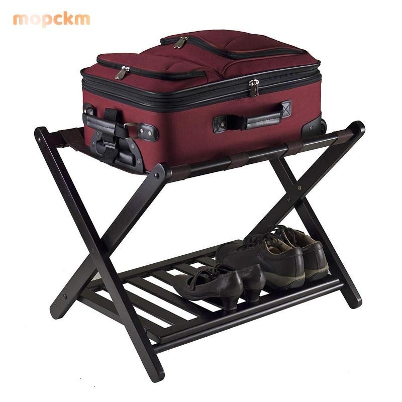 [mopckm] Foldable Luggage Rack Folding Luggage Rack Hotel Luggage Rack for Furniture