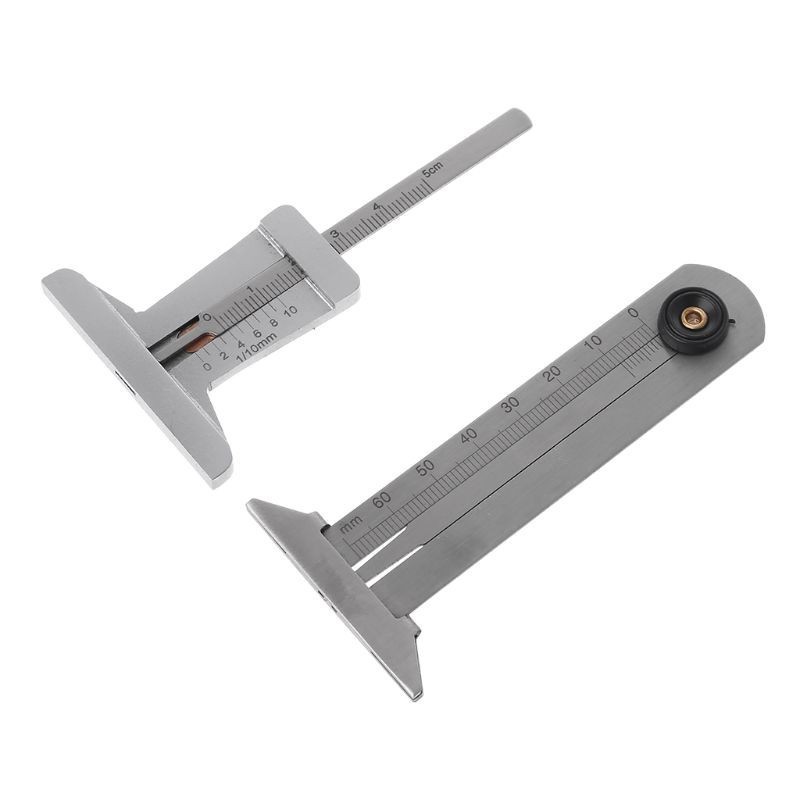 Duty Craft WER 0-60mm/0-50mm Car Tyre Tire Tread Vernier Depth Gauge Stainless Steel Meter Ruler Caliper Measuring To... - Image 2