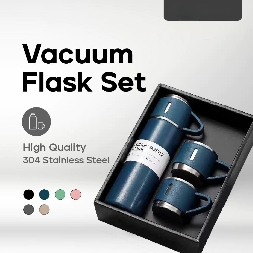 Thermos Cup set Double-Layer Stainless Steel Vacuum flask Gift Set Thermos Bottle Travel Mug Water Bottle Cup Set 保温杯套礼物