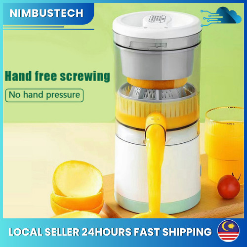 Citrus Juicer Electric Cordless Machine With Tap 2400mAh USB Rechargeable Hands-Free Portable Fruits Juice Maker Blender