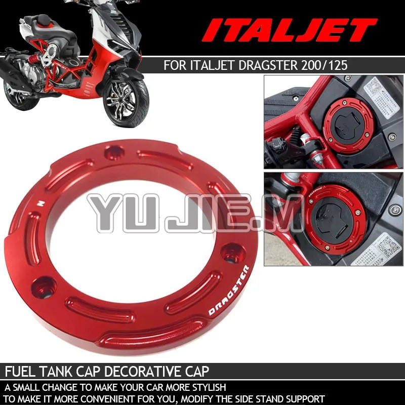 Italian Jet ITALJET Dragster200 Motorcycle Modified Fuel Tank Outer Ring Decorative Cover Accessories~Promotion