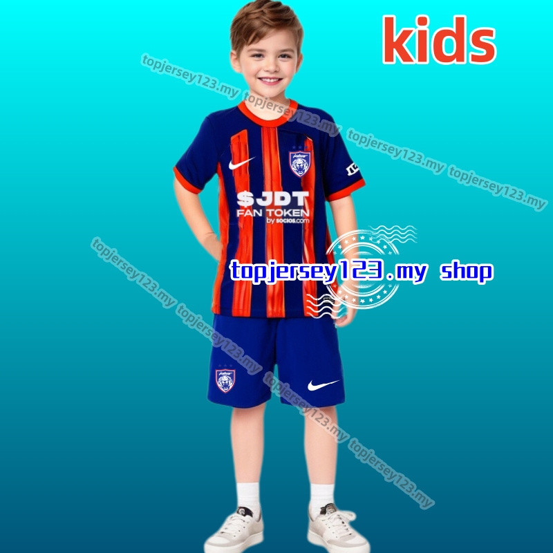 Johor Jersey 2024/25 Children's Home Jersey Children's High Quality Football Shirt Set
