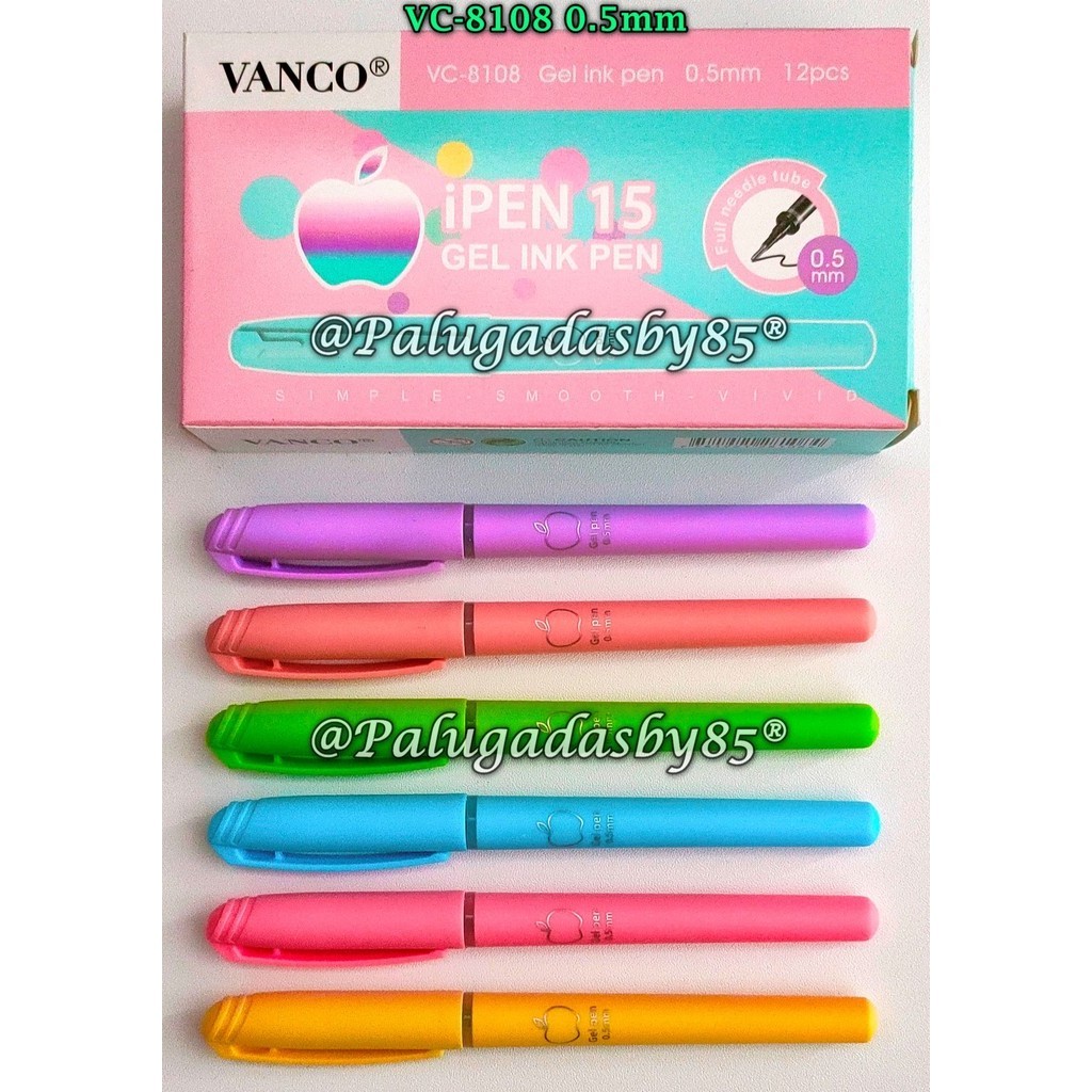 (1 Pack of 12 Pieces) Gelpen Vanco VC-8100 VC-8101 VC-8102 VC-8103 / VC-8104 / VC-8105 / VC-8106 / VC-8107 / VC-8108 / VC-8109 (1 Pack of 12 Seeds)