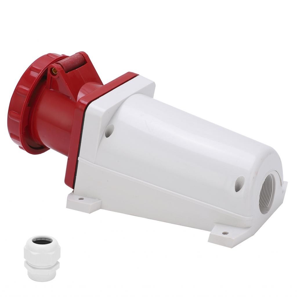 Lhome Industrial Plug PA66 5‑Pin Electric Coupler 3P+N+E for Commercial Operation Parking Lot