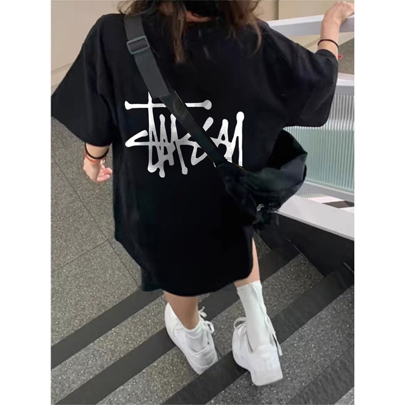 P0008*Cloct |unisex Style| 100% Couple T-Shirt College Style Oversize Shirt Woman Couple T Shirt  OOTD【COD】2024新款印花t恤