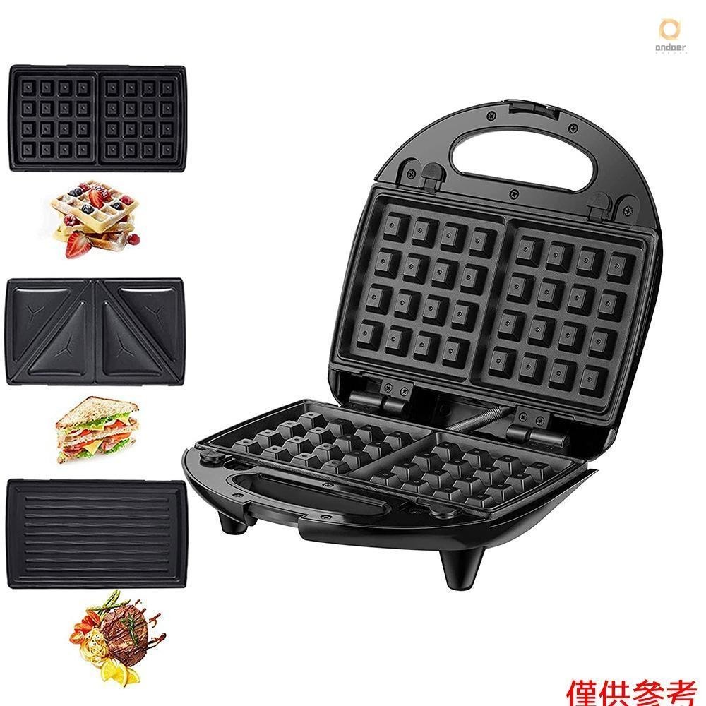 Breakfast Maker US Standard 110V Household Stainless Steel Sandwich Multifunctional Waffle Heating Electric Baking Pan Steak Panini Bread Maker