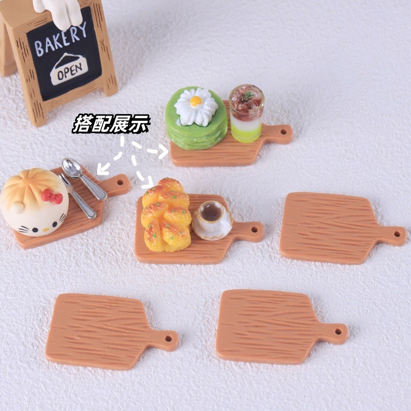 Source Manufacturer Doll House Miniature Food Toy Ornaments diy Jewelry Accessories Simulation Resin Mini Bread Tray