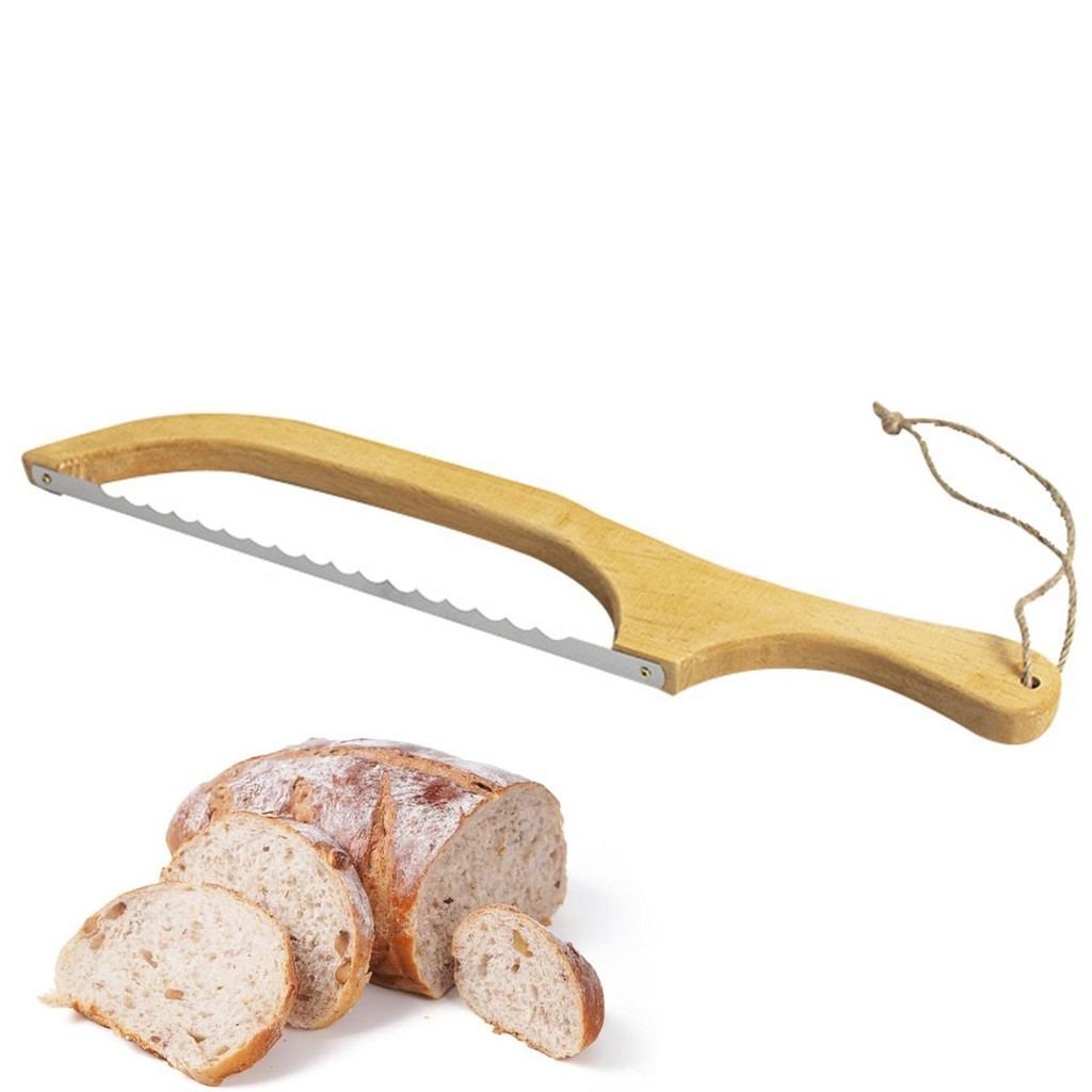 Wooden Bow Bread Cutter Sourdough Cutter Wooden Bread Bow Slicer Sandwich & Fiddle Bow Bread Cutter Ergonomic jiwmy jiwmy