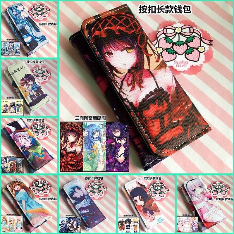 Low Price Wallet Anime Long Snap Button Male Female Student Magic Road Collapse Crazy Three Heroes Academia CY29