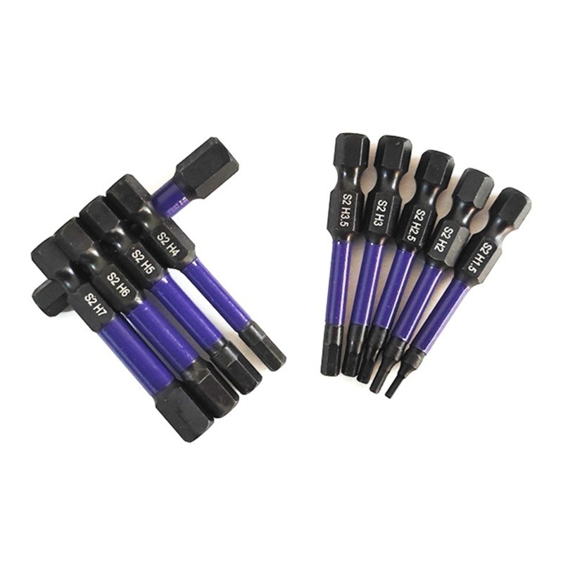 Quality Reliable POP 10Pcs Impact Allen Screwdriver Bit Magnetic Hex Key Socket Set Versatile - Image 3
