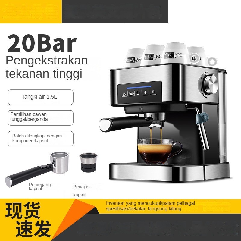 Espresso Machine Household Small Semi-Automatic High-Pressure Steam Milk Frother Office Coffee Machine