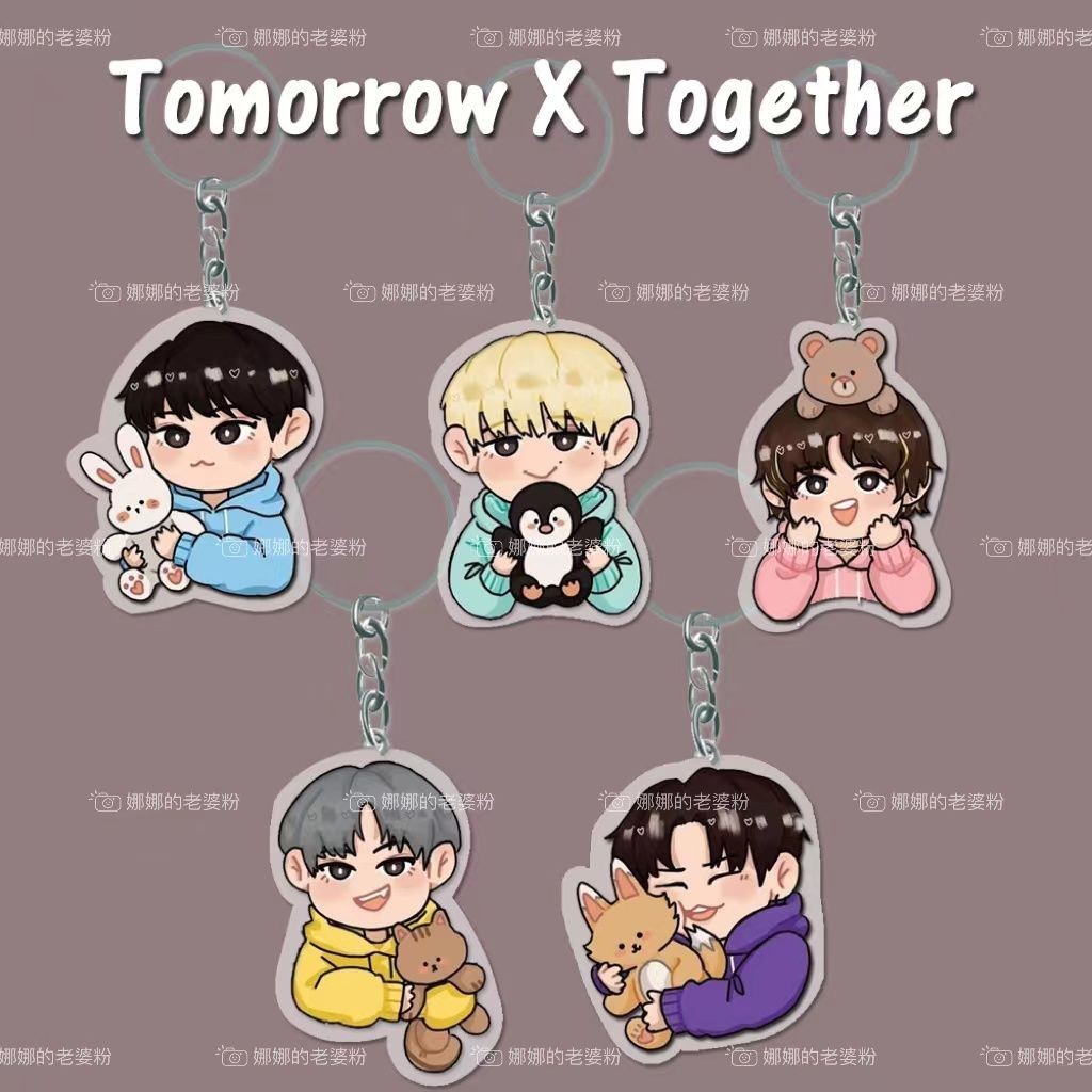 ✨New Product✨ Txt Merchandise Key Ring Pendant Choi Choi Acrylic Keychain Pendant Choi Soo Bin Merchandise KPOP Merchandise Collection