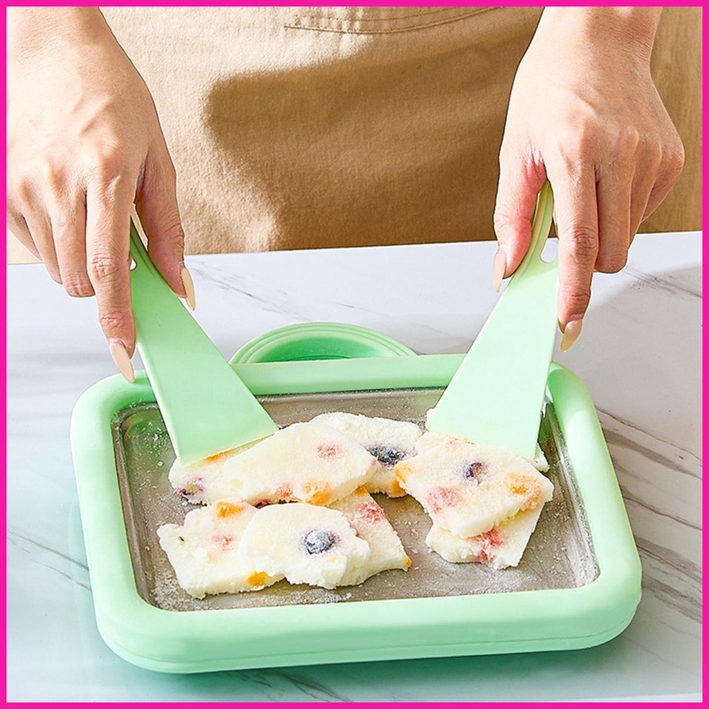 Ice Cream Roll Machine Homemade DIY Ice Cream Instant Gelato Pan/Roll Household Fruit Ice Cream Maker Plate for lrnmy lrnmy