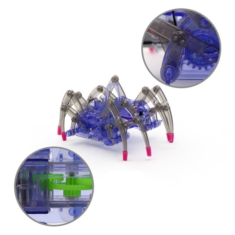 Multi Reliable GIFTED EDUCATION DIY Spider Walking Robot Science Educational ElectricToy Assembling Kit Gifts - Image 4