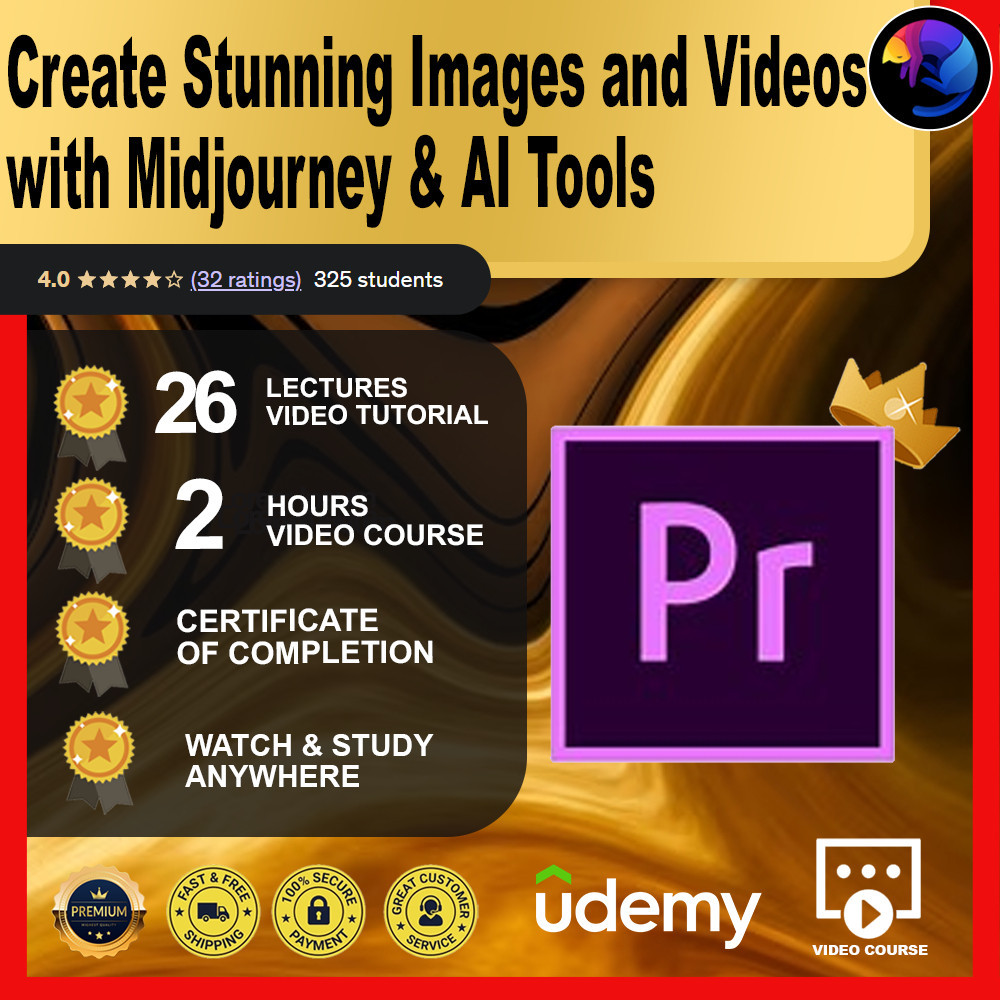 [Video Course]create Stunning Images and Videos with Midjourney & AI Tools