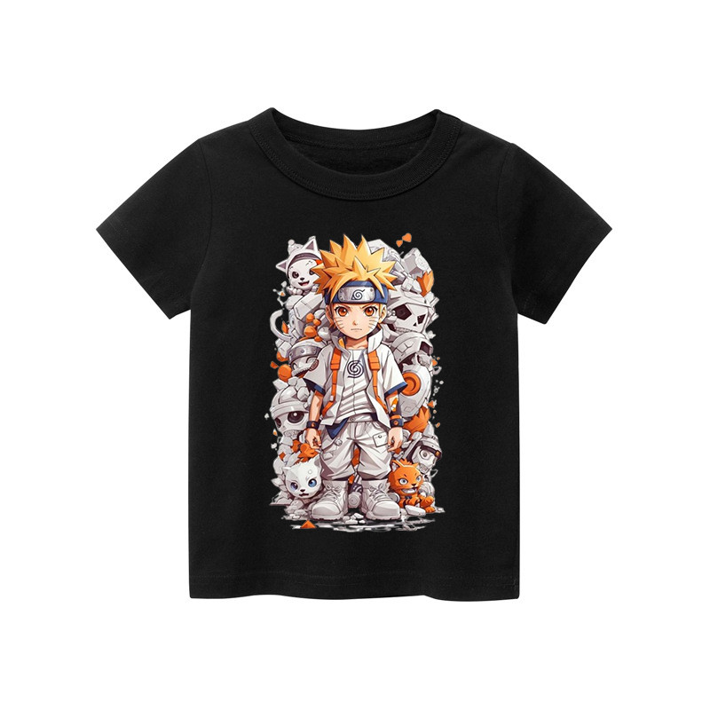 NARUTO Clothes Unisex Distro Children's T-shirts for boys and girls LAKU KIDS FASHION 1 2 3 4 5 6 7 8 9 10 Years