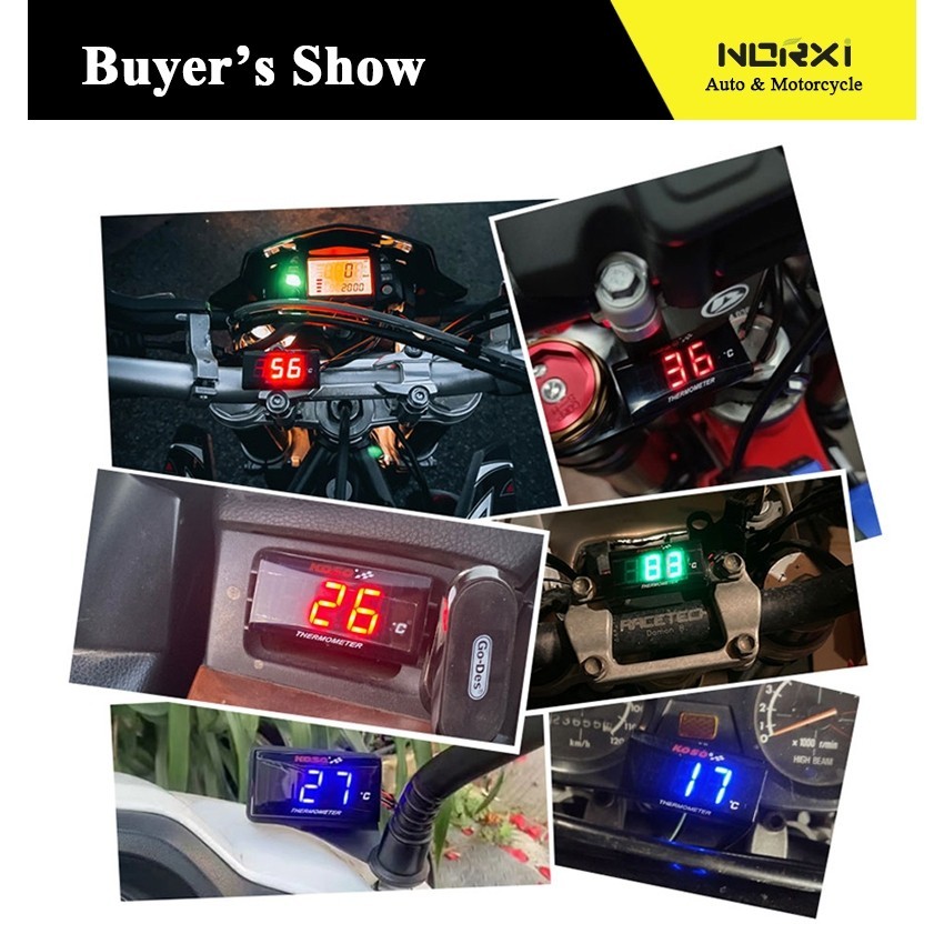 Multi Have KOSO Temperature Meter Motorcycle Thermomerter Thermo Sensor Water Yamaha Y15ZR Y15-ZR LC135 NVX 155 NMA