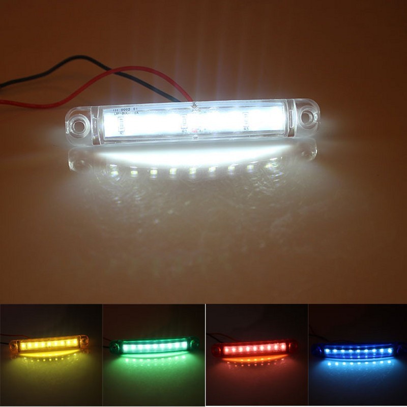 1 pieces 9 LED Car Truck Side Warning Light Signal Lamp 12-24V Waterproof Auto Trailer Van Night Warning Lights