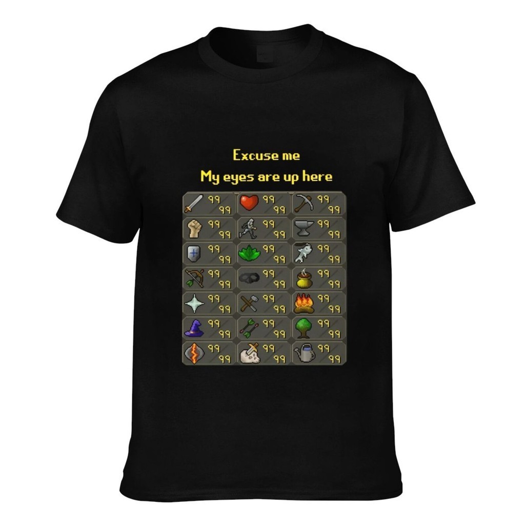 Runescape Excuse Me My Eyes Are Up Here Popular Customized T-Shirt Man