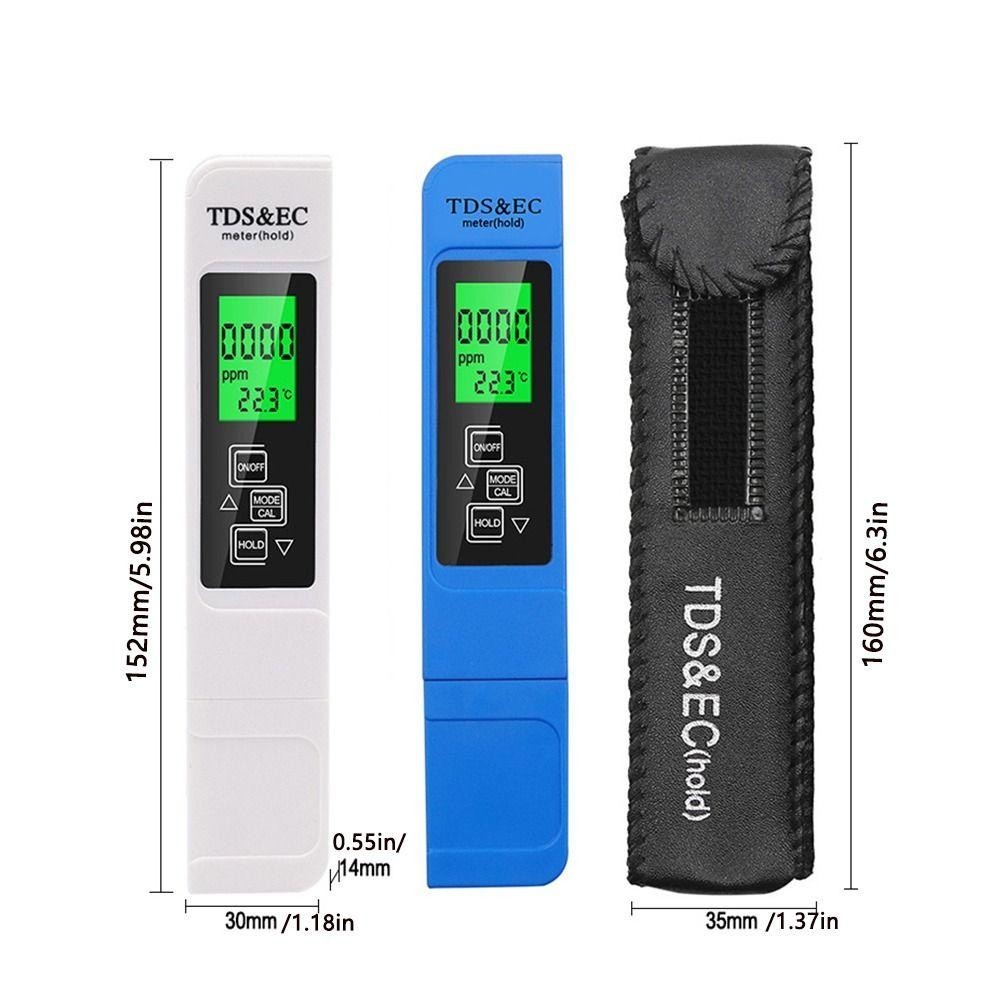 Have Must GIOVANNI Temperature Tester Pen Pure Water Digital EC Meter Portable Purity 0-9990ppm 3in1 TEMP PPM Drink R... - Image 5