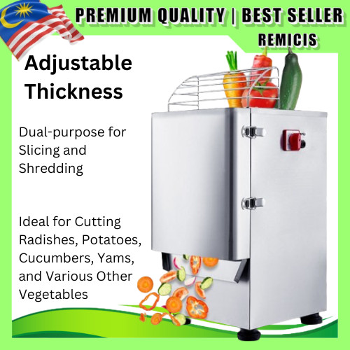 Commercial Small Electric Vegetable and Fruit Slicer and Shredder l Mesin Pemotong dan Penghiris Elektrik