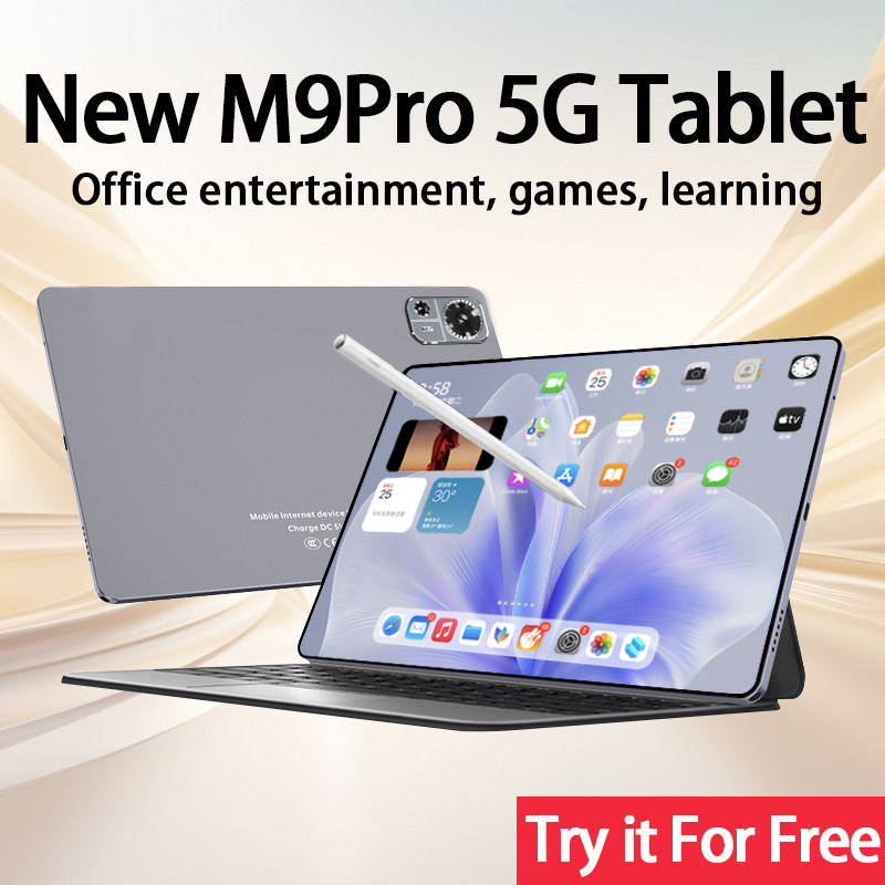 Tablet Galaxy Tab M9pro Slim Eye Protection Screen Tablet PC 10.8 Inch 16GB+1024GB Smart Android Tablet  Mugla Support SIM Card Learning Tablet Free Pad touch screen pen + 8 gifts