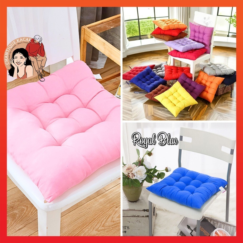 CK Bantal Petak Kerusi Soft Cushion Pillow Seat Cotton Plain Padding Dining Chair Duduk Sofa for Car Office Home Floor坐垫