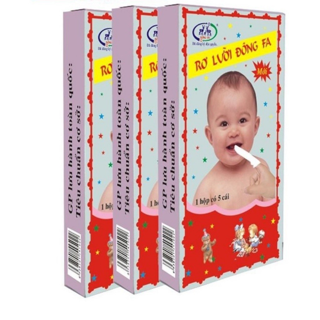 Bag of 10 Boxes of 5 Dong Pha Tongue Straws for Babies (50 Pieces) - Helps Best Oral Care