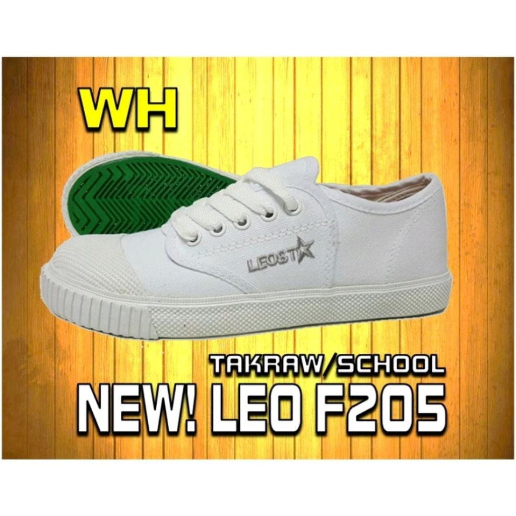 Running Walking LEOSTAR Nanyang Style Takraw Shoe Kasut Sekolah Athletic Active