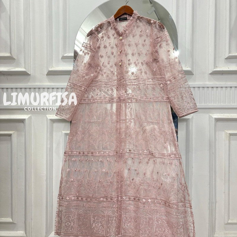 Durable Versatile Khalisa Tile Sapto Ethnic outer Tille Brocade Long Sleeve Kebaya Tunic women's top outher brukat Em... - Image 3