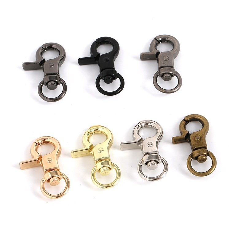 Zinc Alloy Hanging Plated 1 # 2 # Small Pliers Buckle Crab Buckle Handbag Small Bag Chain Buckle Key Chain Pet Rope Buckle Luggage Hardware Accessories DIY Jewelry Hanging Buckle