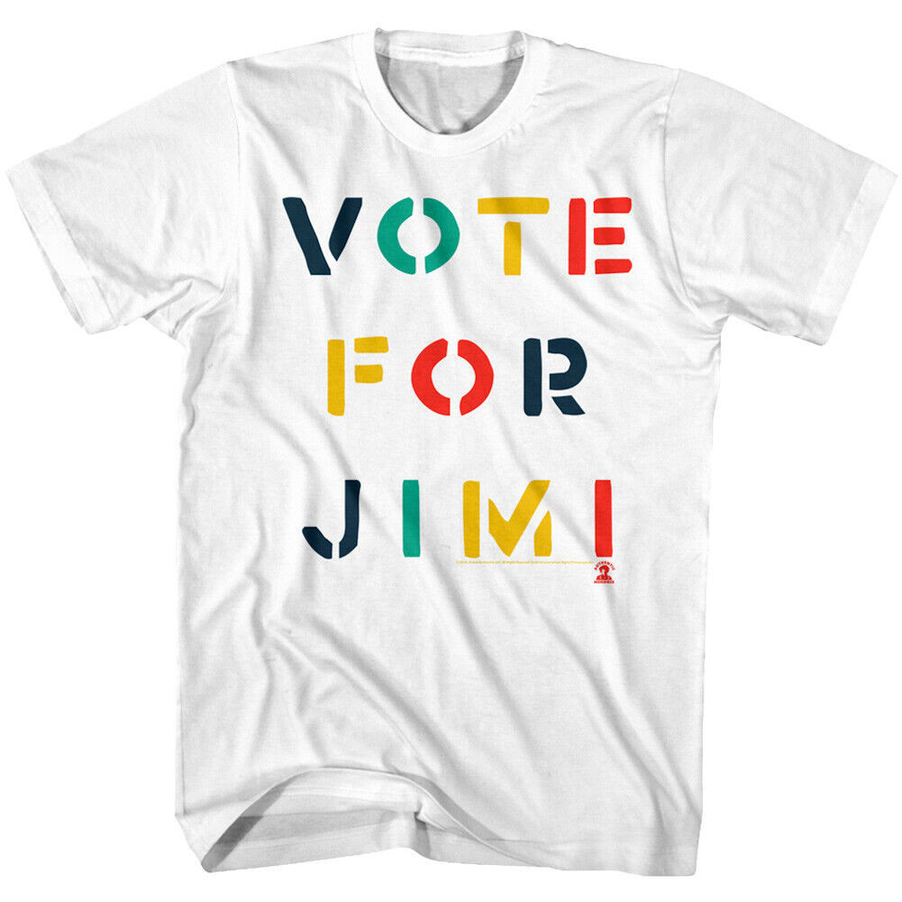 Jimi Hendrix Vote For Peace Mens T Shirt Rock Star Legend Concert Merch Top