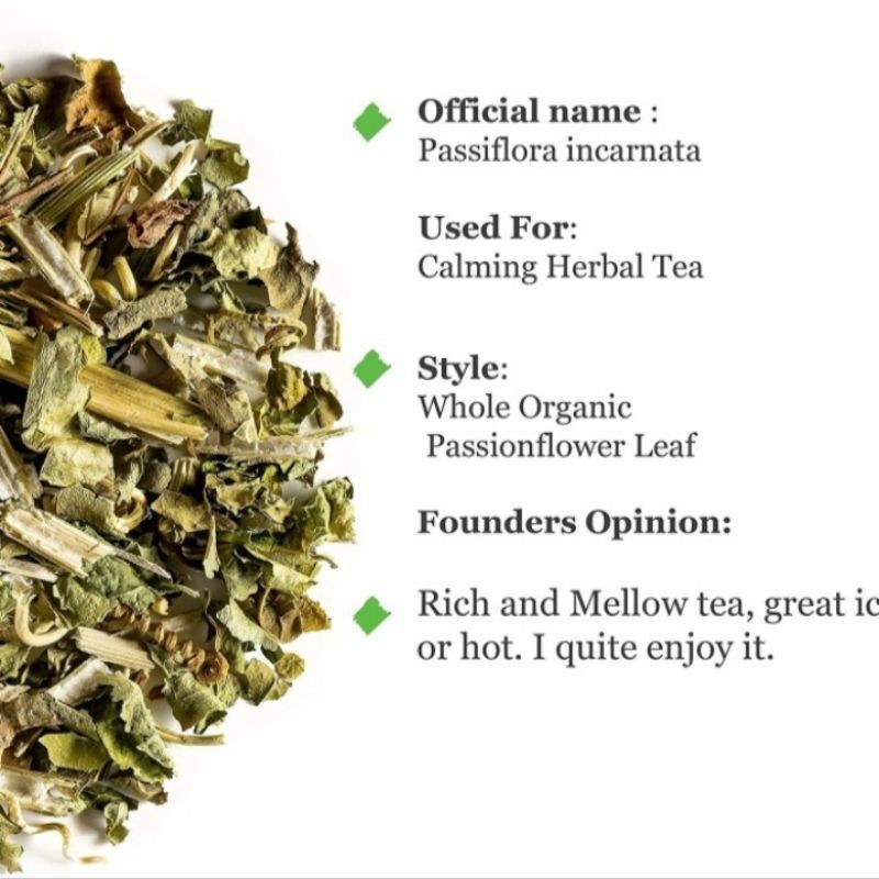 Premium Versatile ORGANIC DRIED PASSION FLOWER HERBS CUT & SIFTED CLAMING TEA (30 Gram) x1 Have - Image 5