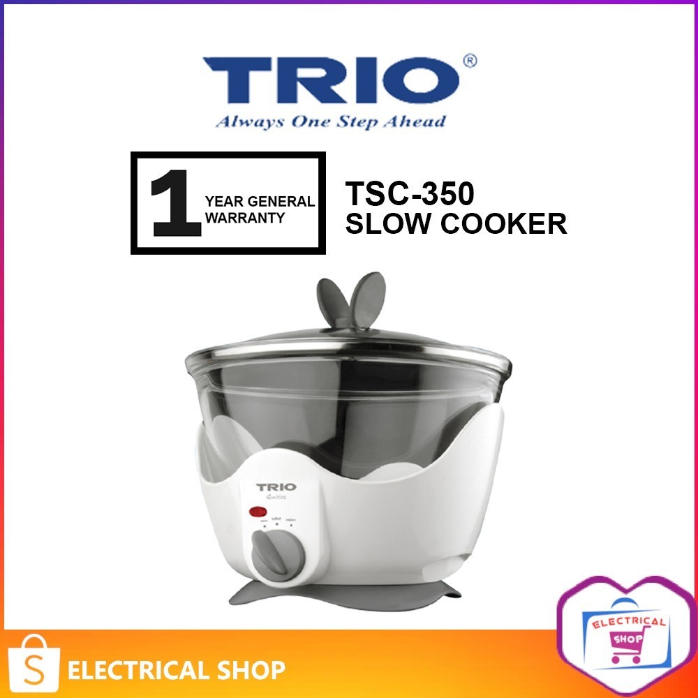 TRIO 3.5L SLOW COOKER TSC-350 / TSC350 / 5.0L TSC-500 / TSC500 (300W)