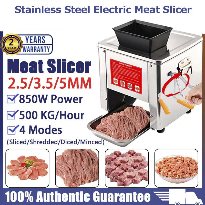 Commercial Meat Slicer Electric Cutter Stainless Steel Cutter Automatic Meat Cutting Machine 切肉机