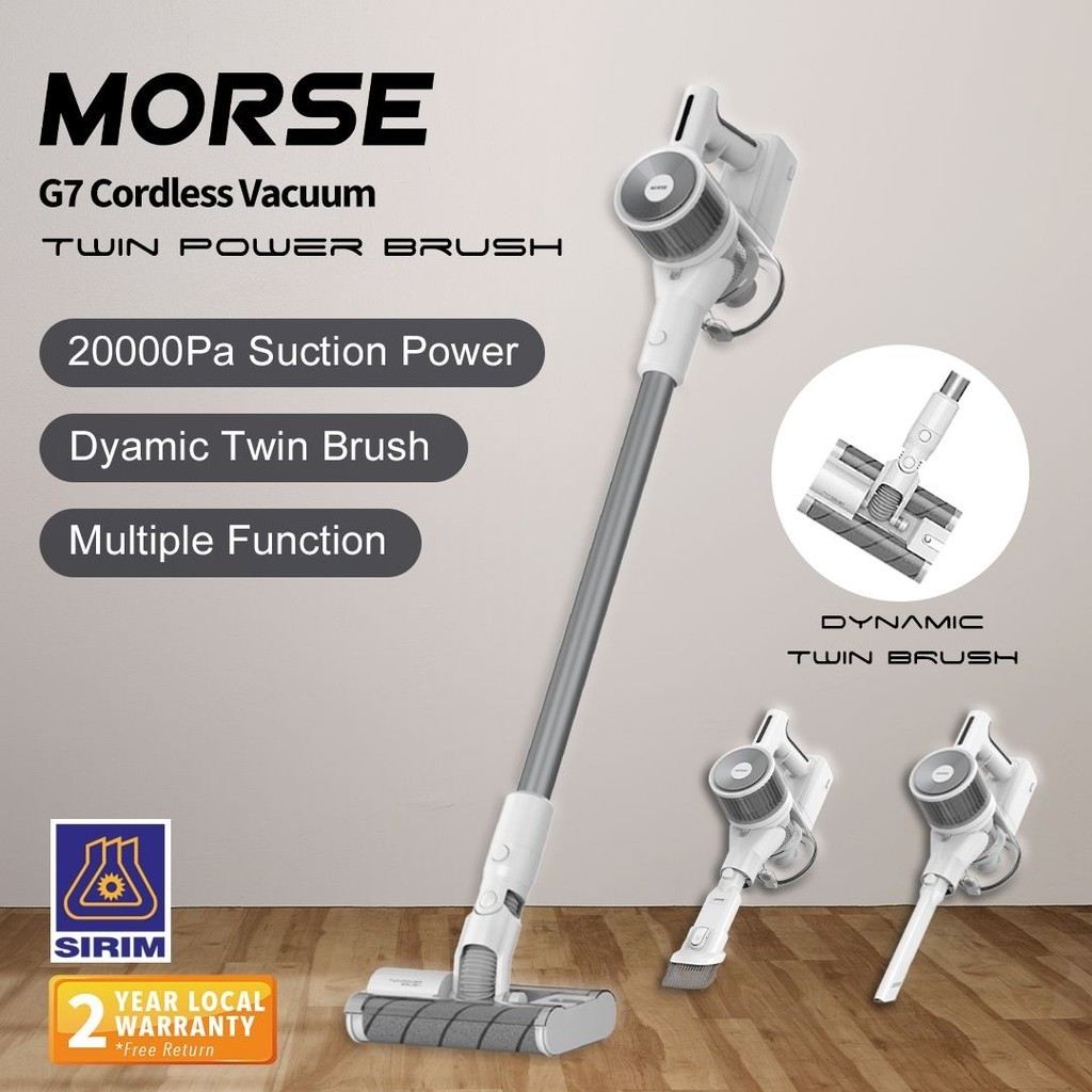 Preorder Morse Cordless Vacuum G7 with Twin Brush