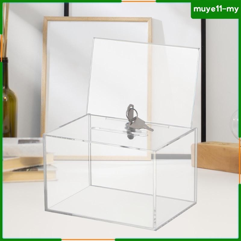 [MuyeadMY] Ballot Box Bar School Holder Acrylic Donation Box