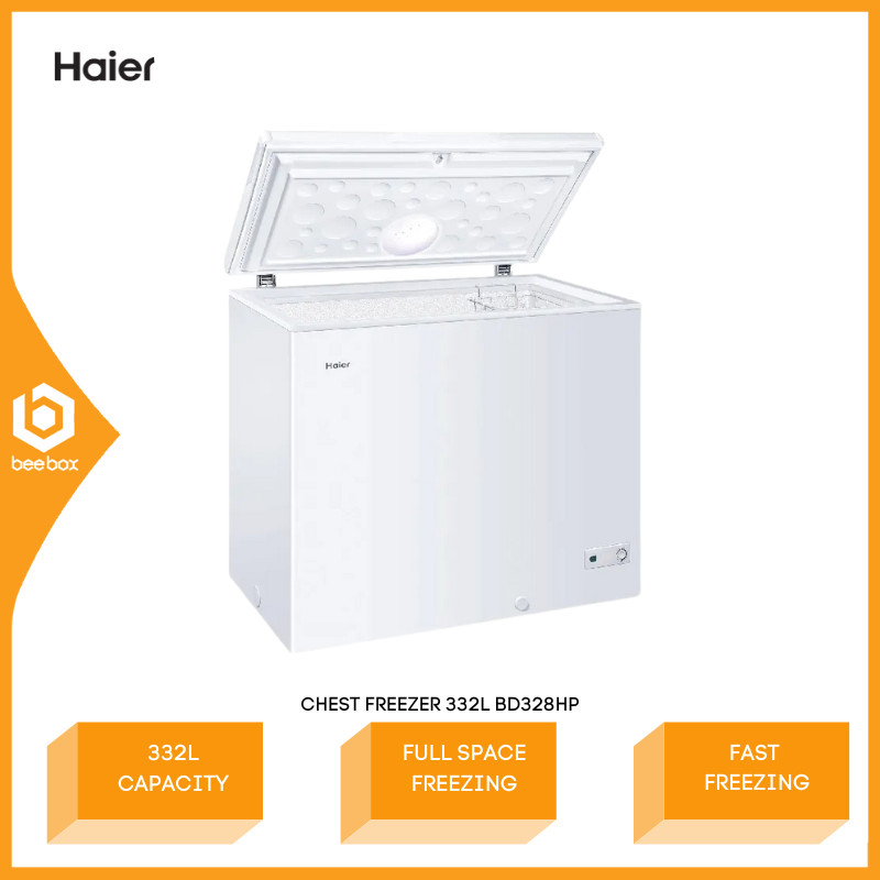 Haier Chest Freezer 332L Fast Freezing BD-328HP BD328HP Peti Sejuk Beku