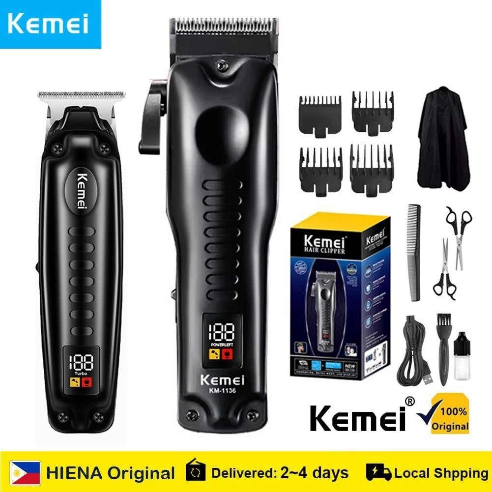 Kemei Electric Hair Clipper For Men Wireless Trimmer Rechargeable Shaver Razor Adjustable Hair Cutting Clipper