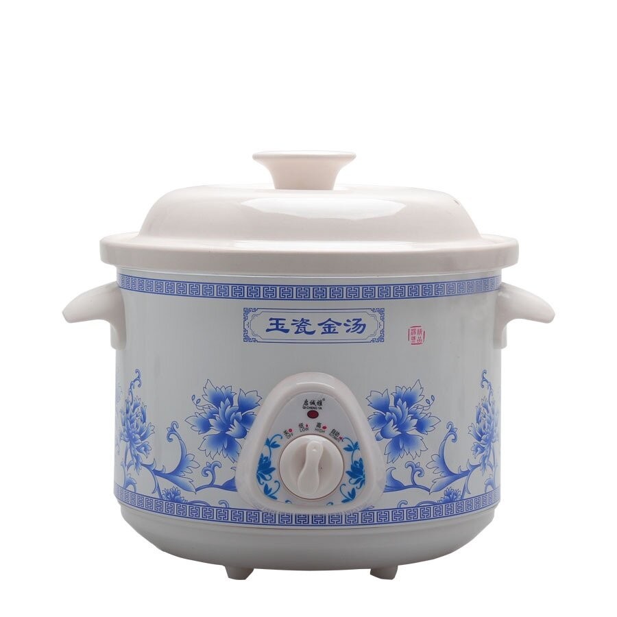 白瓷电炖锅：多功能养生煮粥煲汤锅 Ceramic Slow Cooker: Multifunctional Health Pot for Porridge and Soup