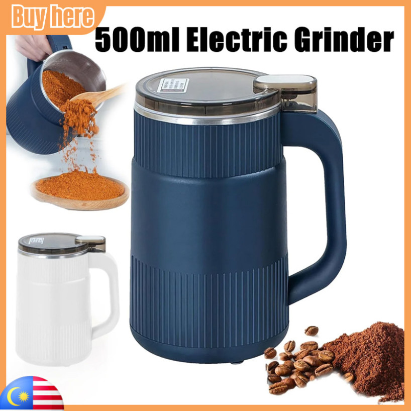 Kitchen Electric Grinder 500ml Multifunctional Coffee Grains Spices Beans Flour Nuts Portable Small Crushing Mill 磨粉机研磨机