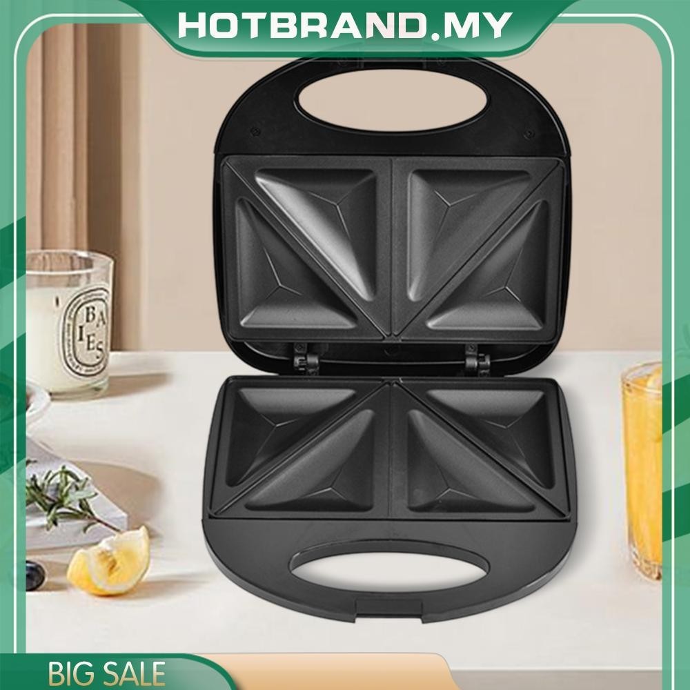 [Hotbrand.my] Electric Panini Press 750W Breakfast Machine Non-stick Coated Kitchen Appliances