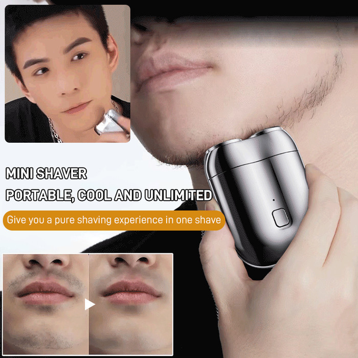 🎈Hot Sale🎈【New arrival mini double head electric shave】新款mini 双头电动剃须刀Double-head electric shaver/portable rechargeable waterproof shaver/Travel shaver