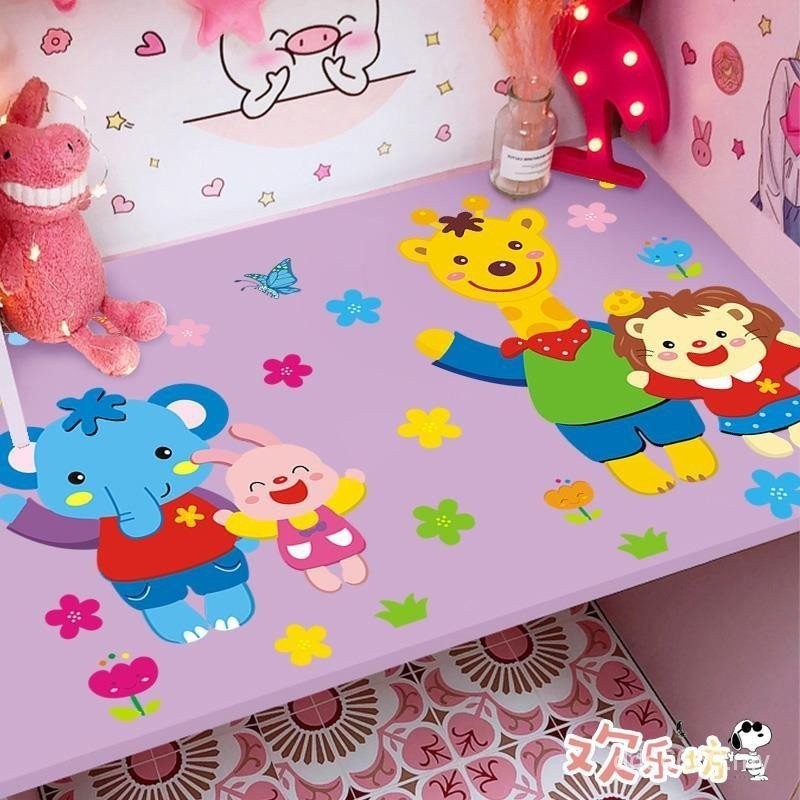 Elementary School Students Dormitory Desk Renovation Renovation Children Table Decoration Wall Stickers Creative Cartoon Desktop Stickers Self-Adhesive