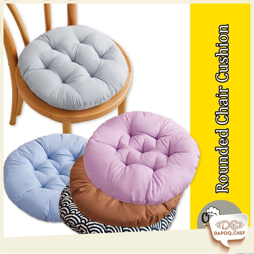 DC Eco-friendly Material Chair Cushion Pillow Comfy Sofa Car Kusyen Pelapik Kerusi Lembut Sofa Tebal Bentuk Bulat Selesa