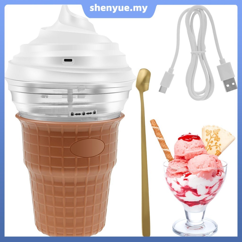 Kids Ice Cream Maker Homemade Ice Cream Machine Ice Cream Maker Machine with 30 Recipes Personal Ice Cream Maker Mini Digital Frozen Dessert Maker for Ice Cream Gelato SHOPSBC9308