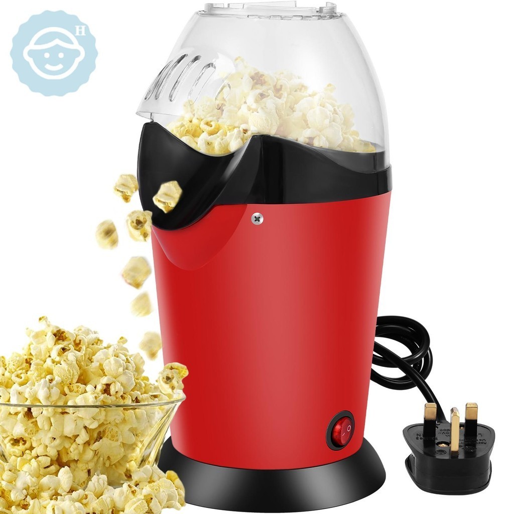 Hot Air Popcorn Maker 1200W Electric Popcorn Maker High Explosion Rate Popcorn Maker Machine Portable Air Popper Popcorn Maker  SHOPSKC7454